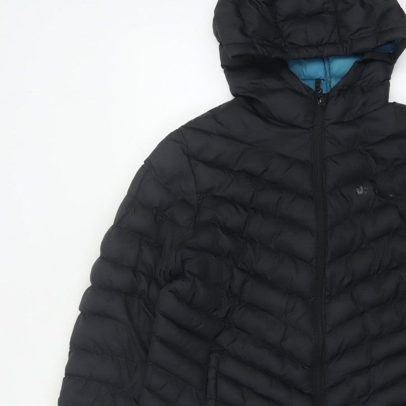 Mountain Warehouse Women’s Black Hooded Puffer Jacket UK 14