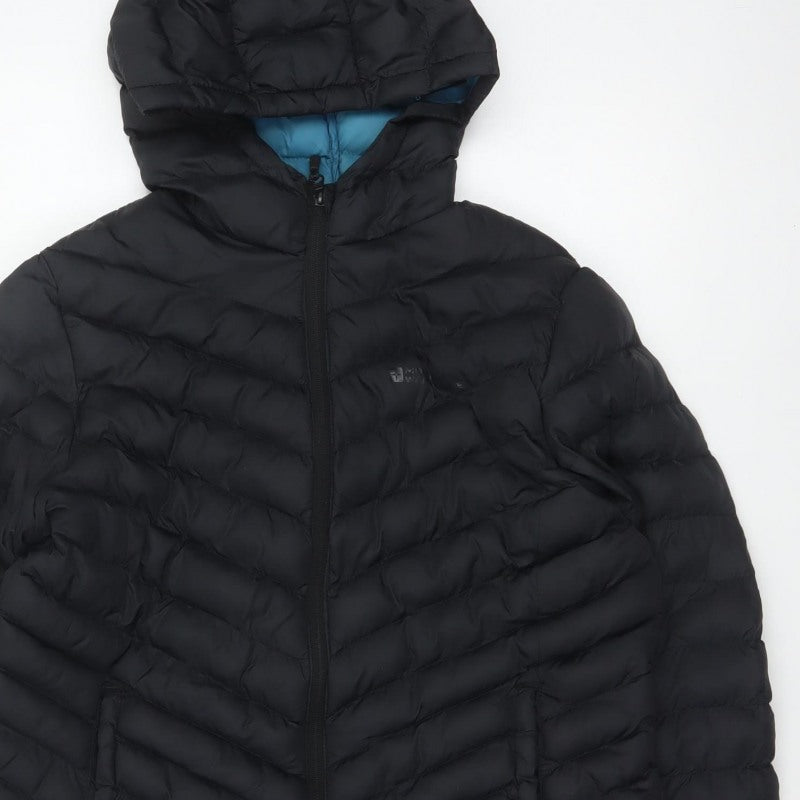 Mountain Warehouse Women’s Black Hooded Puffer Jacket UK 14