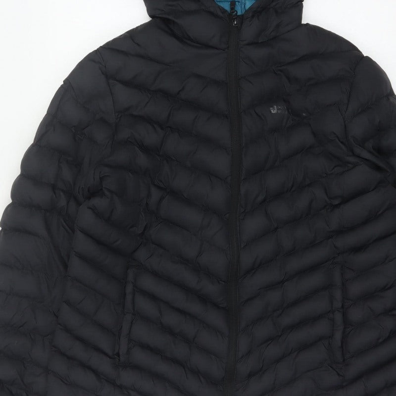 Mountain Warehouse Women’s Black Hooded Puffer Jacket UK 14