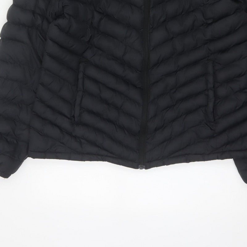 Mountain Warehouse Women’s Black Hooded Puffer Jacket UK 14