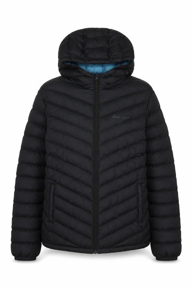 Mountain Warehouse Women’s Black Hooded Puffer Jacket UK 14