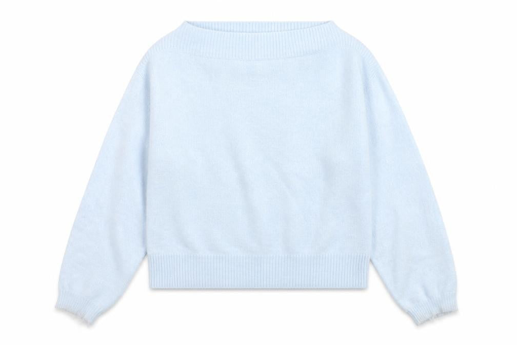 M&S Women Blue Size S Alpaca Blend Crew Neck Raglan Knit Jumper