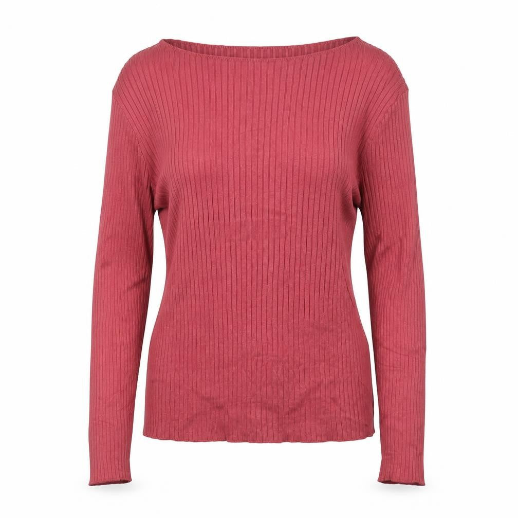 Abercrombie & Fitch Women’s Pink XL Ribbed Square Neck Jumper