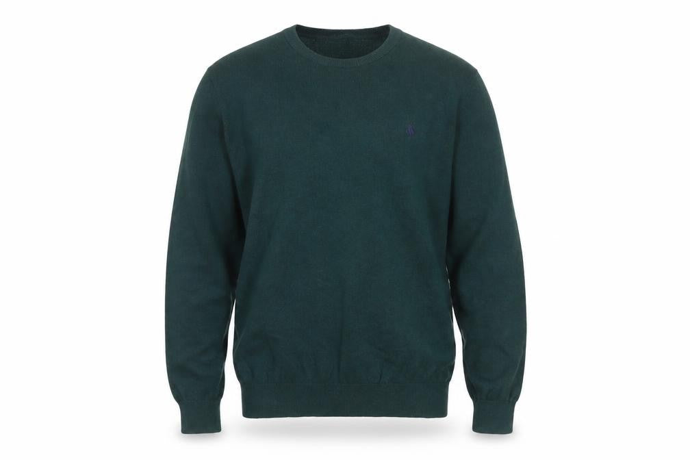 Jack Wills Men’s Green S Cotton Cashmere Logo Crew Neck Pullover Jumper