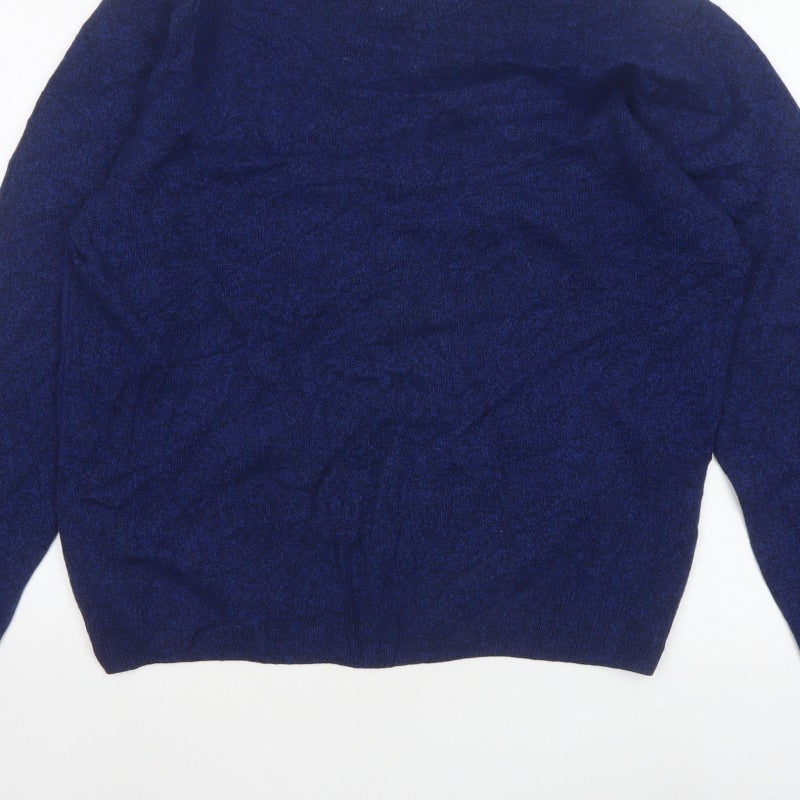Marks and Spencer Men Blue XL Lambswool Crew Neck Pullover Jumper