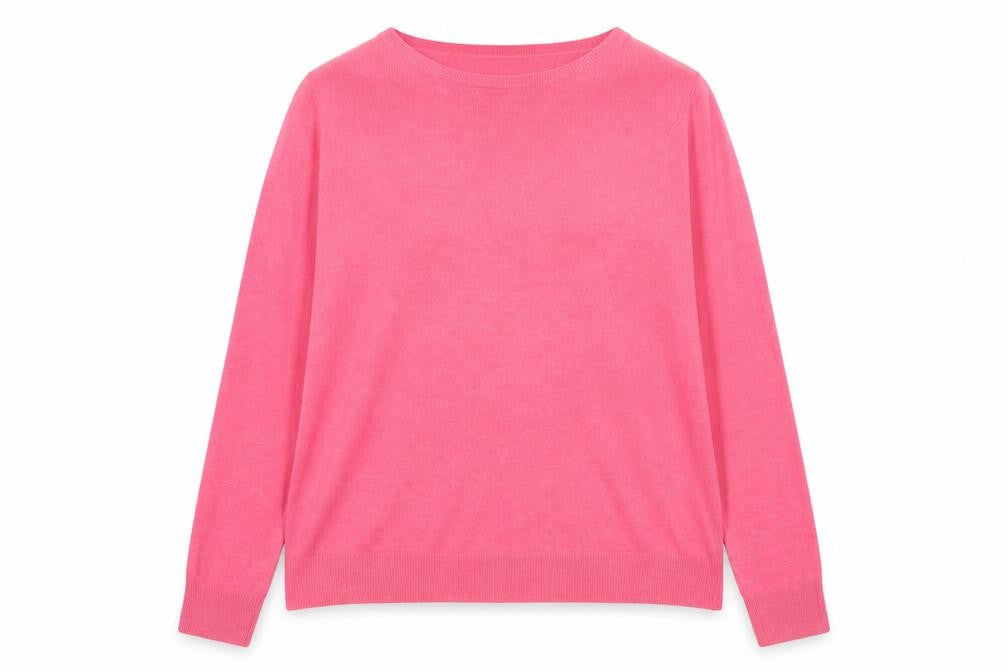 Savoir Women Pink Size 20 Fine Knit Round Neck Pullover Jumper