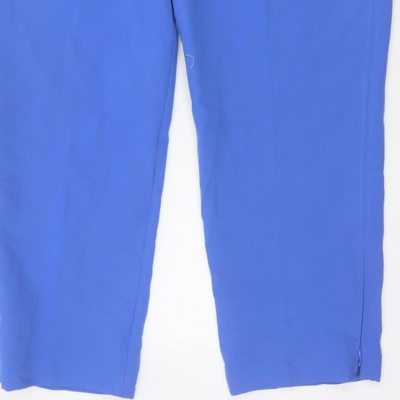 Marks and Spencer Women Blue Size 20 Tapered Ankle Zip Trousers