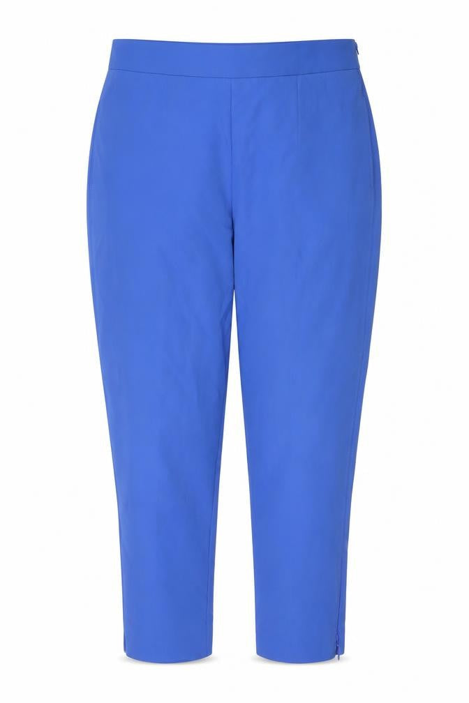 Marks and Spencer Women Blue Size 20 Tapered Ankle Zip Trousers