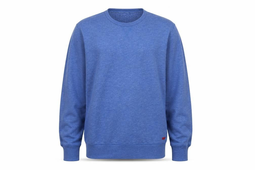 Levi's Men's Blue M Regular Fit Crew Neck Fleece Sweatshirt