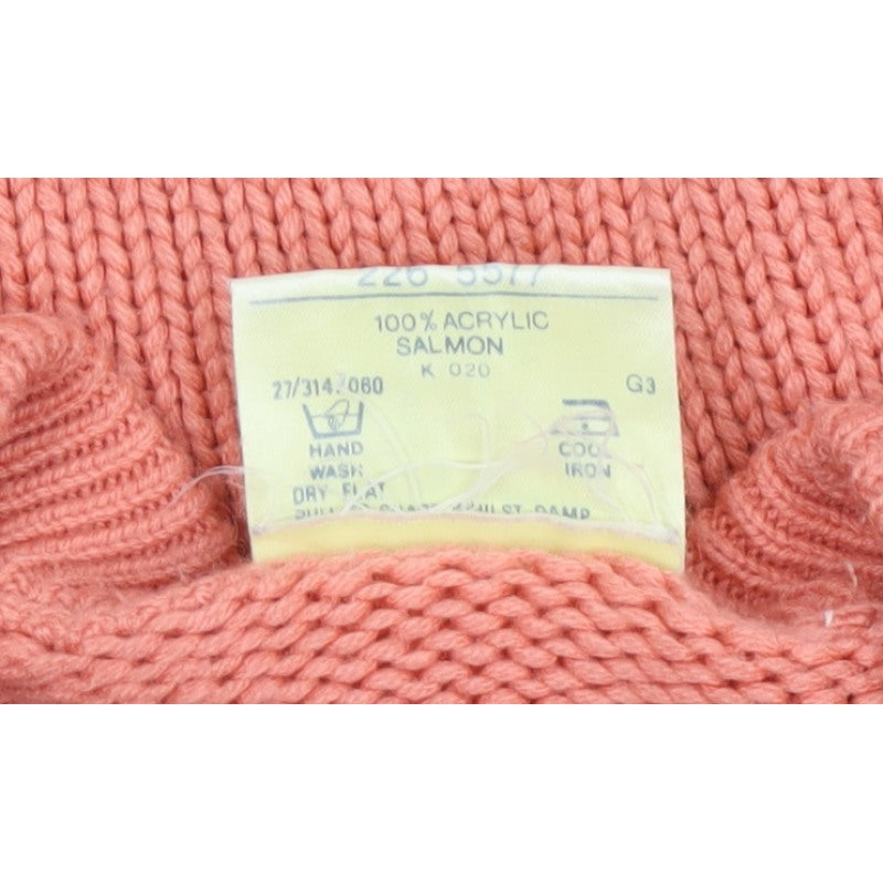 Amari Teens Pink Cable Knit Crew Neck Jumper Size 10/12