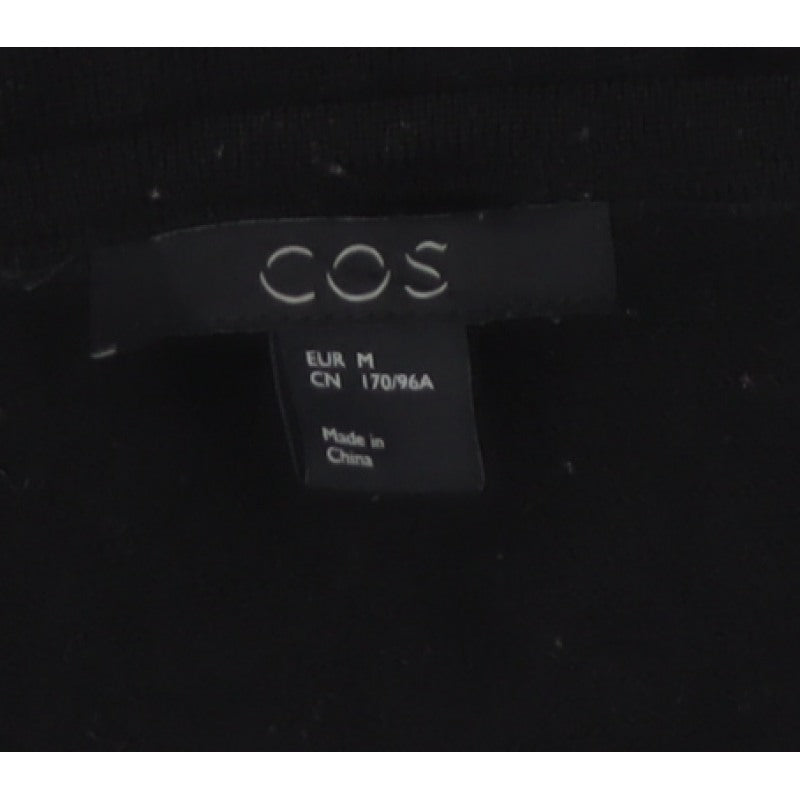 COS Women’s Black Wool Relaxed Fit Long Sleeve Pullover Jumper UK 14