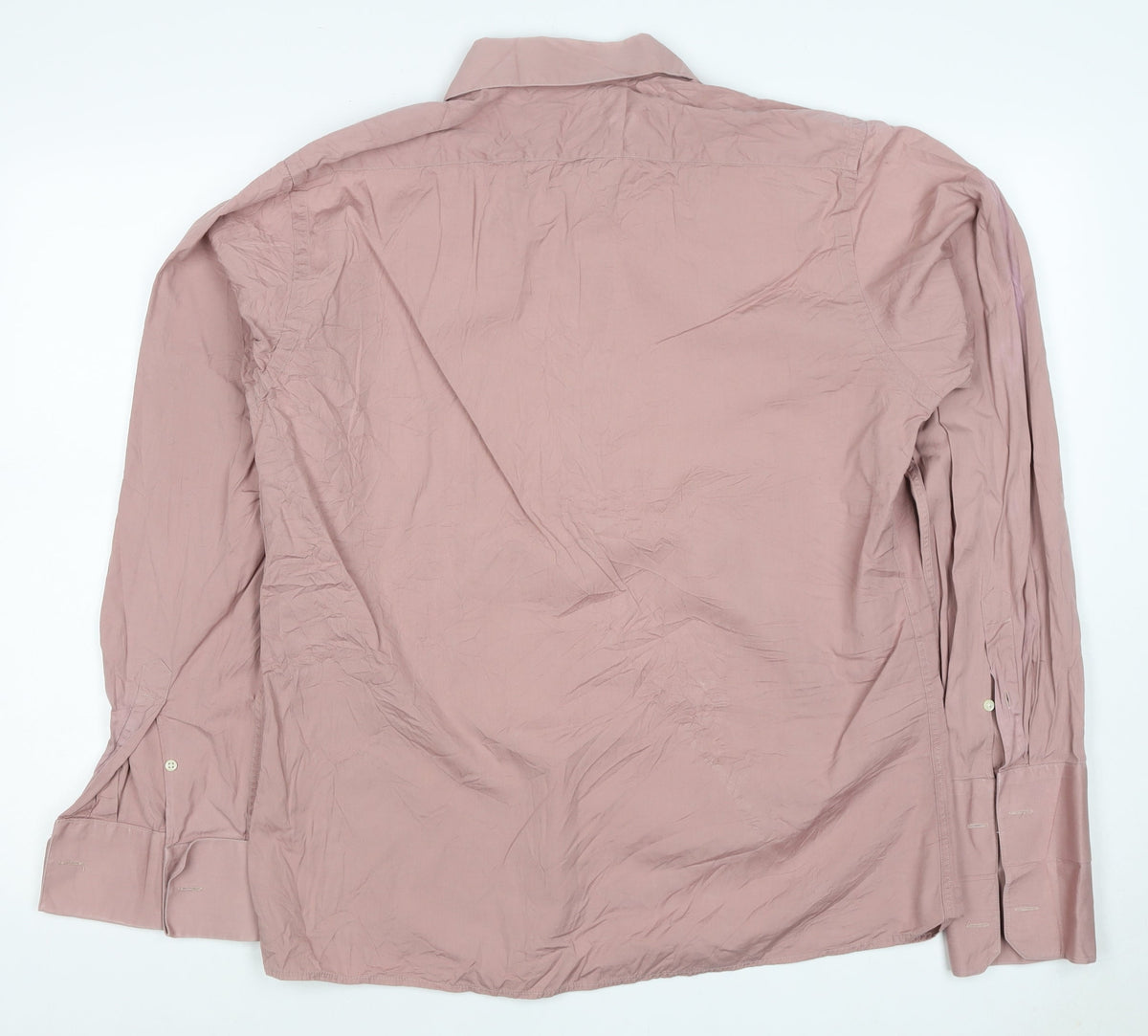 Jigsaw Menswear Men Pink XL Cotton Long Sleeve Button-Up Shirt
