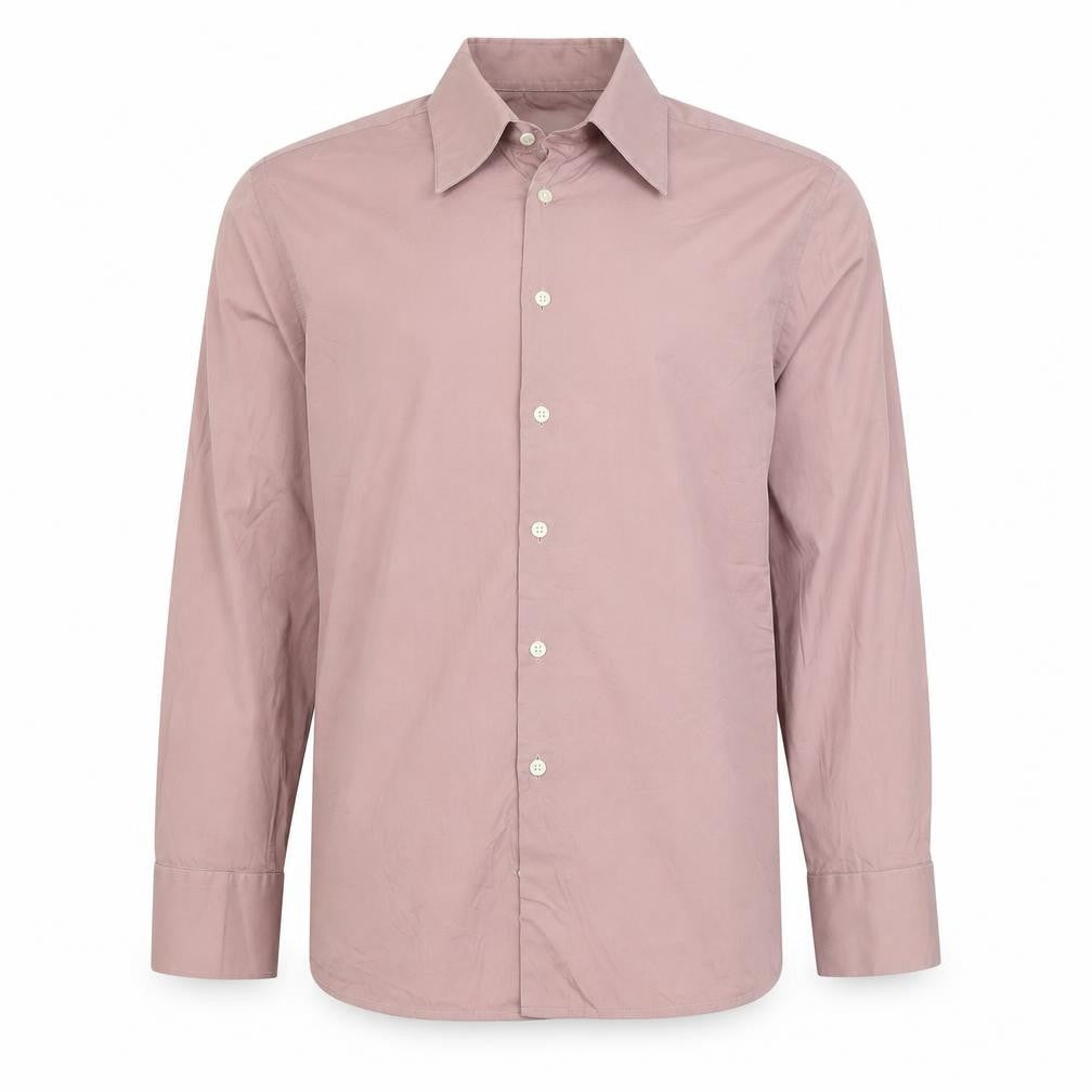 Jigsaw Menswear Men Pink XL Cotton Long Sleeve Button-Up Shirt