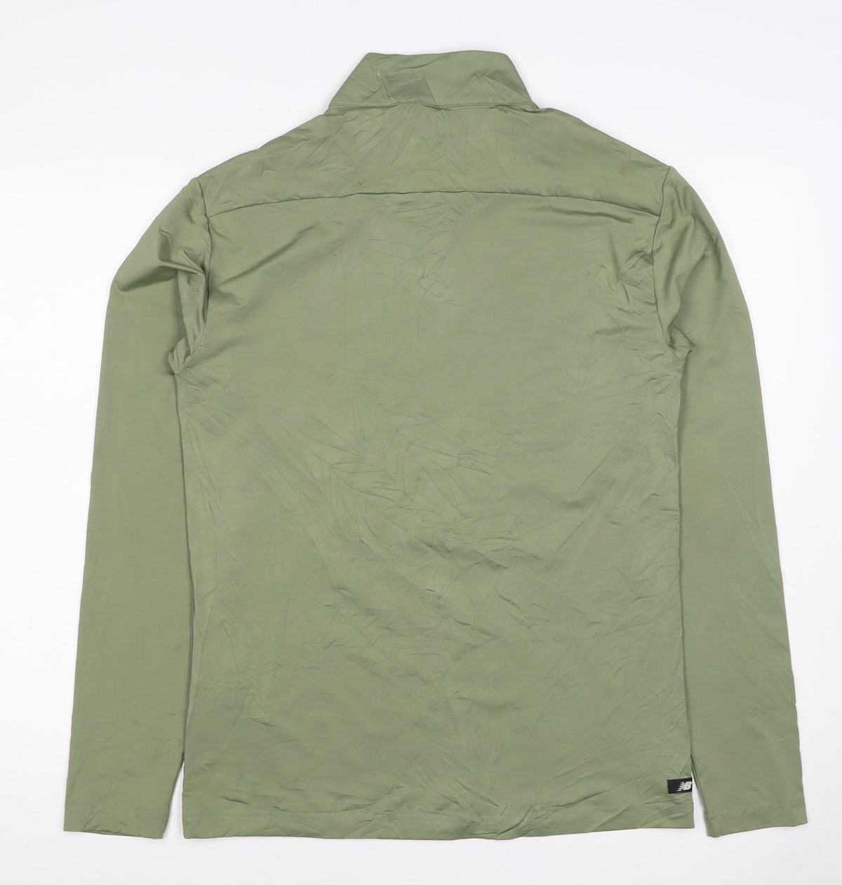 New Balance Men's Green M 1/4 Zip Long Sleeve Running Training Top