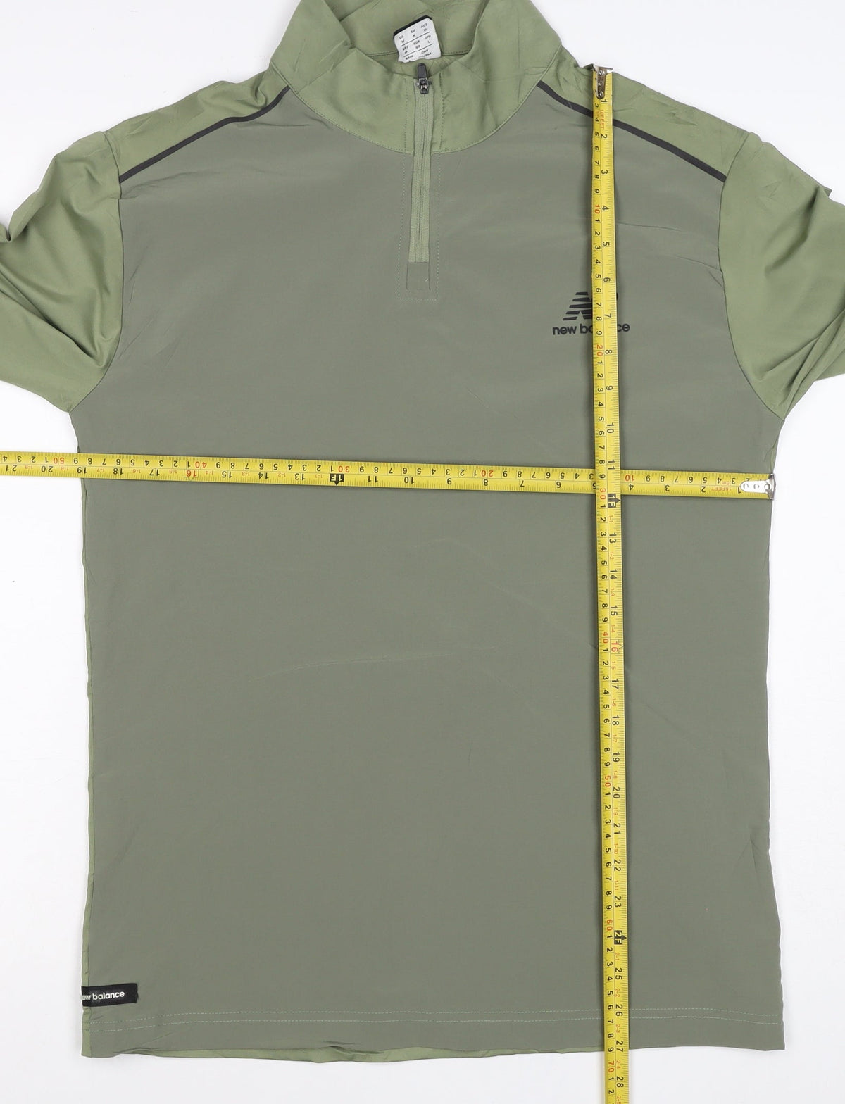 New Balance Men's Green M 1/4 Zip Long Sleeve Running Training Top