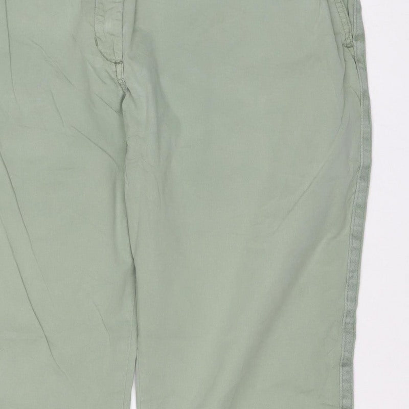 Marks & Spencer Women Green Size 16 Cargo Straight Trousers