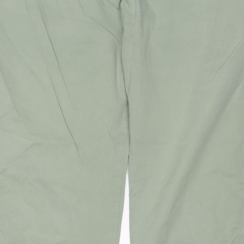 Marks & Spencer Women Green Size 16 Cargo Straight Trousers