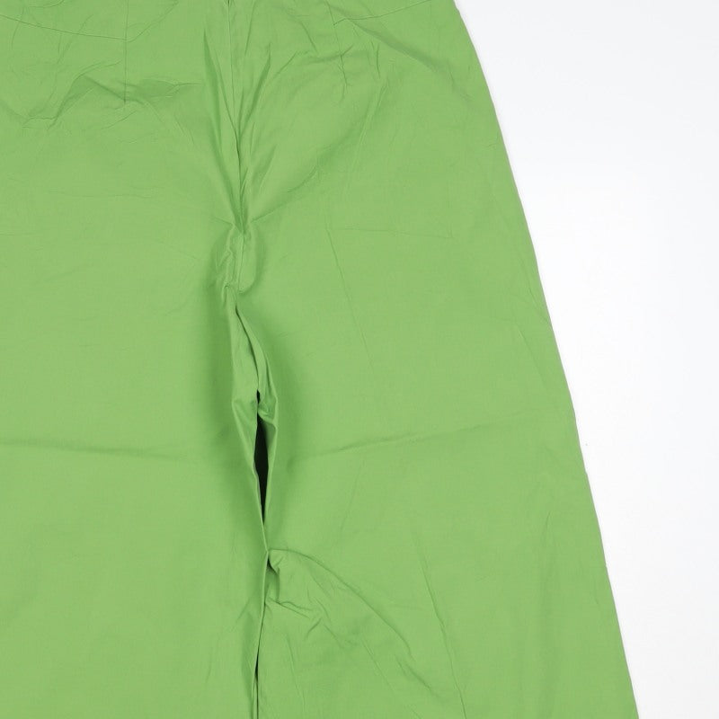 COS Women Green UK 10 Wide-Leg Cropped High Rise Trousers