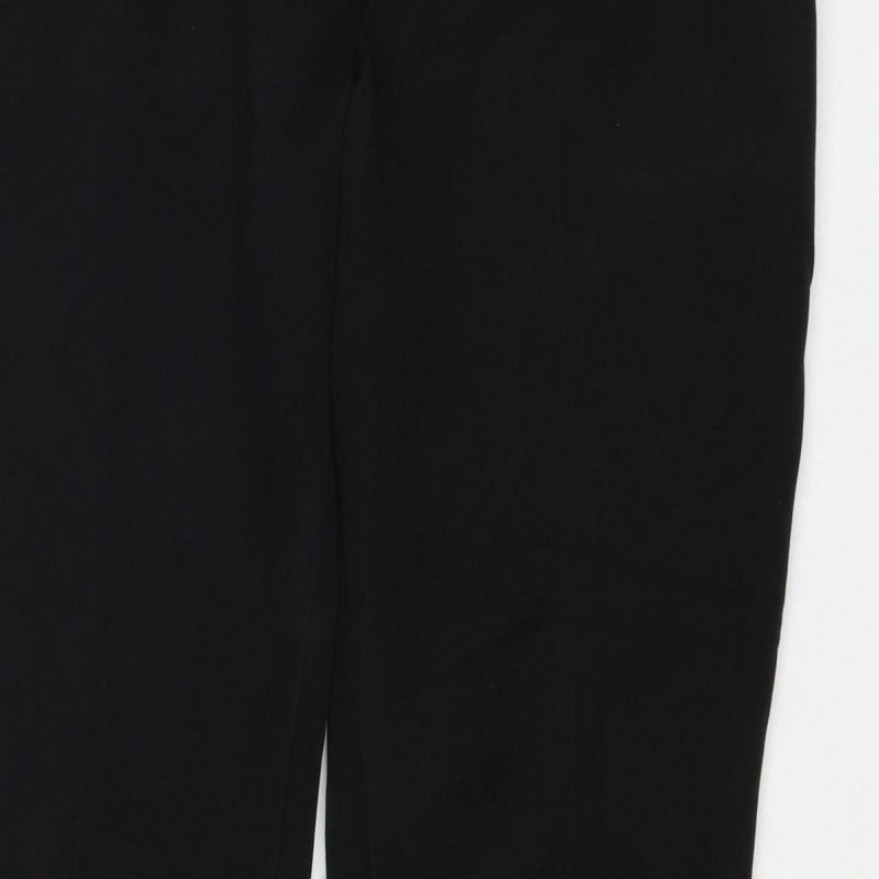 M&S Women’s Black UK 12 Short Straight Stretch Dress Trousers
