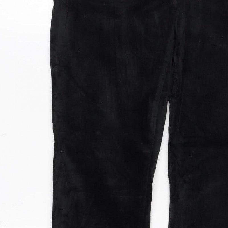 Next Women’s Black UK 8 Straight Cotton Stretch Trousers