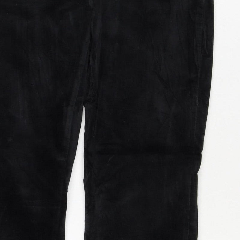 Next Women’s Black UK 8 Straight Cotton Stretch Trousers