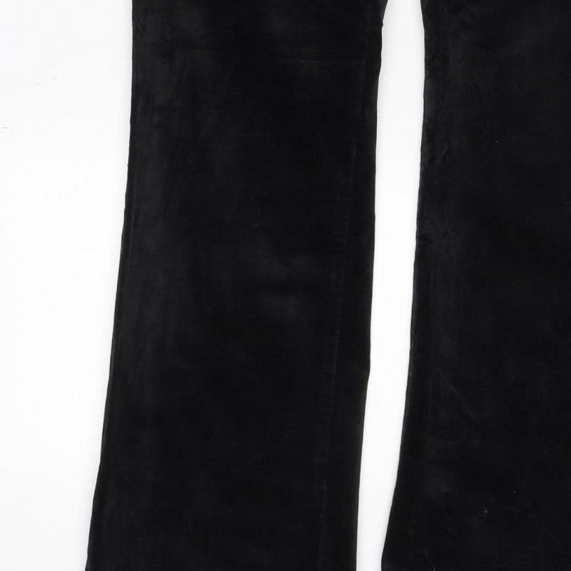 Next Women’s Black UK 8 Straight Cotton Stretch Trousers