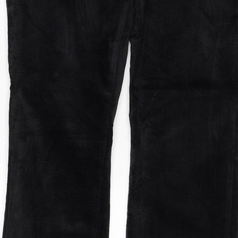 Next Women’s Black UK 8 Straight Cotton Stretch Trousers