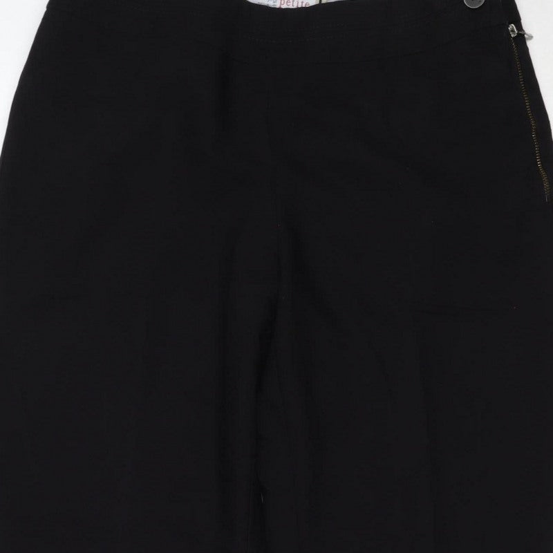 Principles Ben de Lisi Women Black Petite 10 Straight Dress Trousers