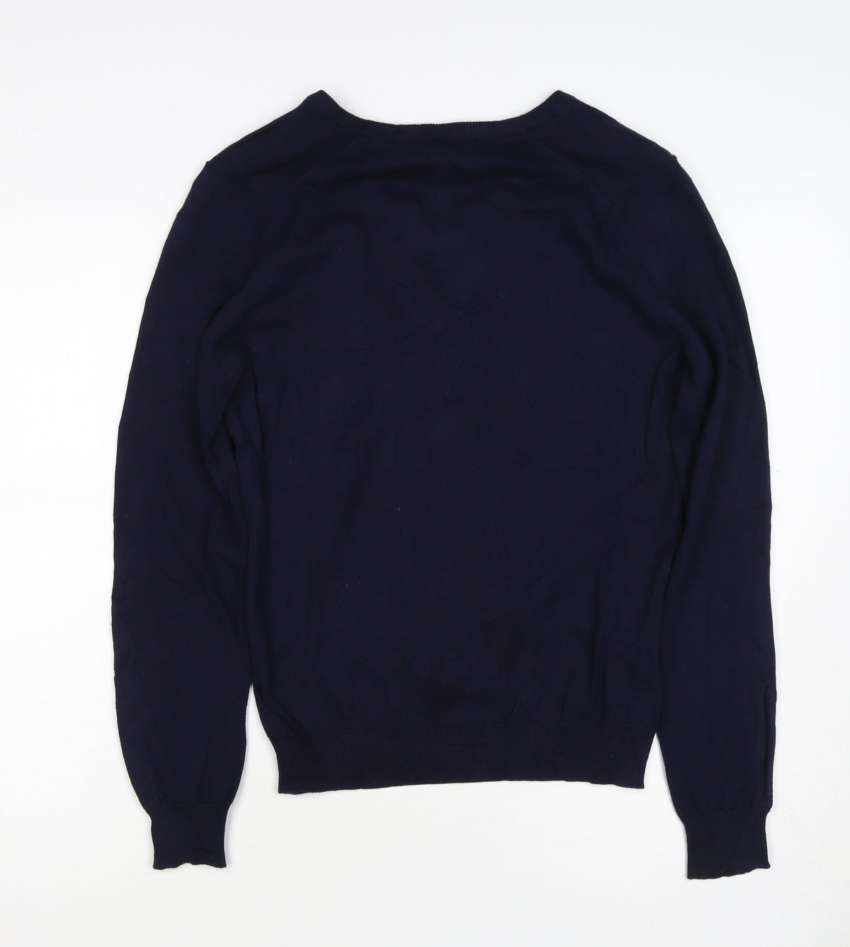 Glenmuir Men's Navy Cotton V-Neck Pullover Jumper Size S Golf Classic