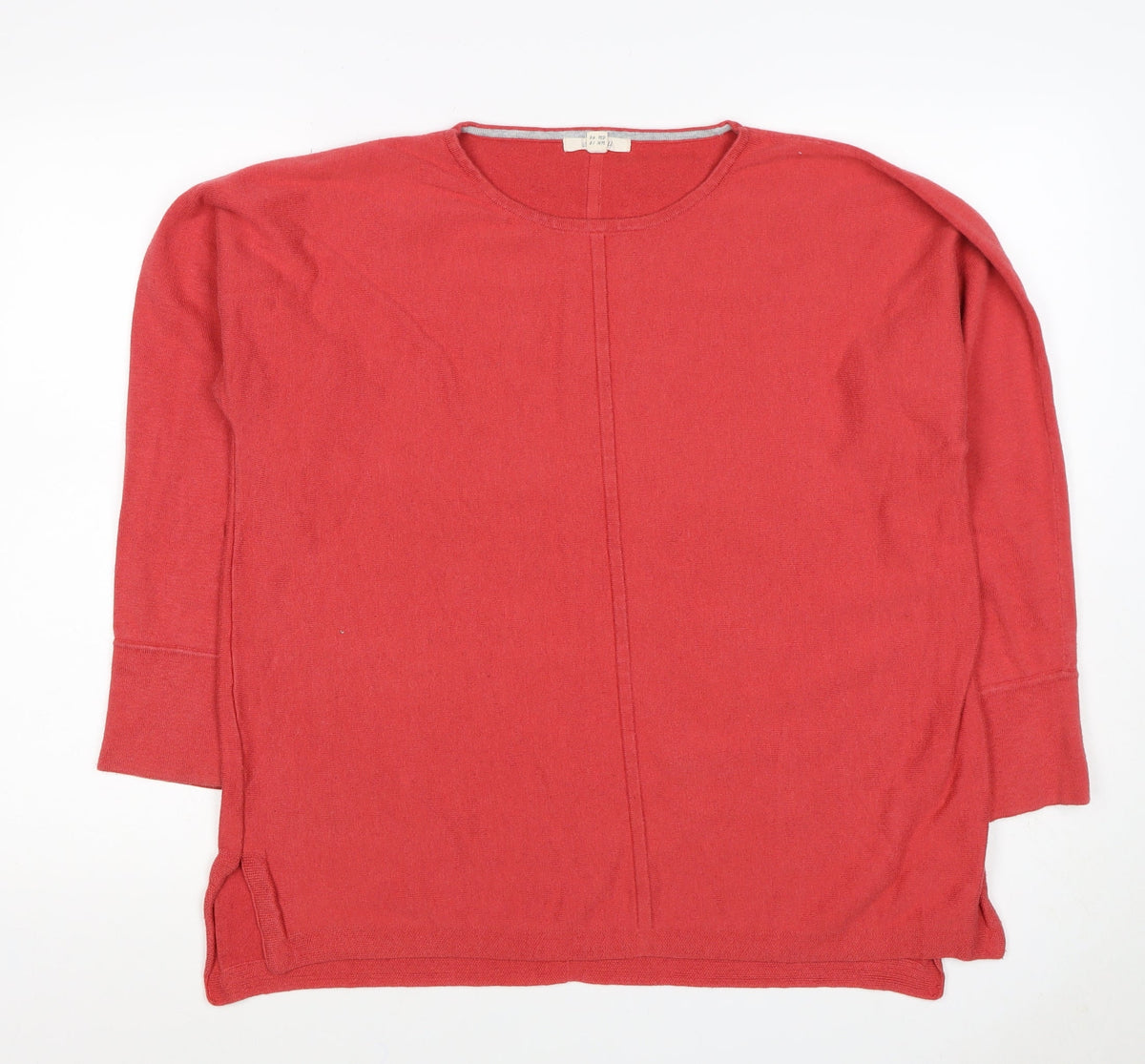 White Stuff Women Red UK 18 Cotton Blend Round Neck Relaxed Pullover