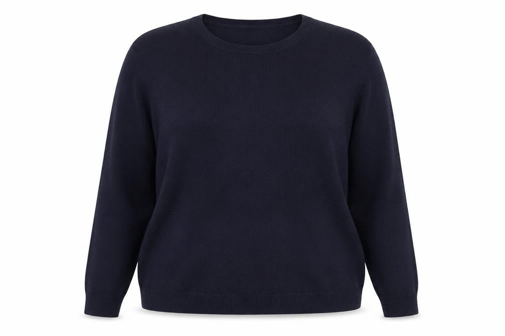 M&S Collection Women’s Blue Size 20 Cotton Crew Neck Raglan Jumper