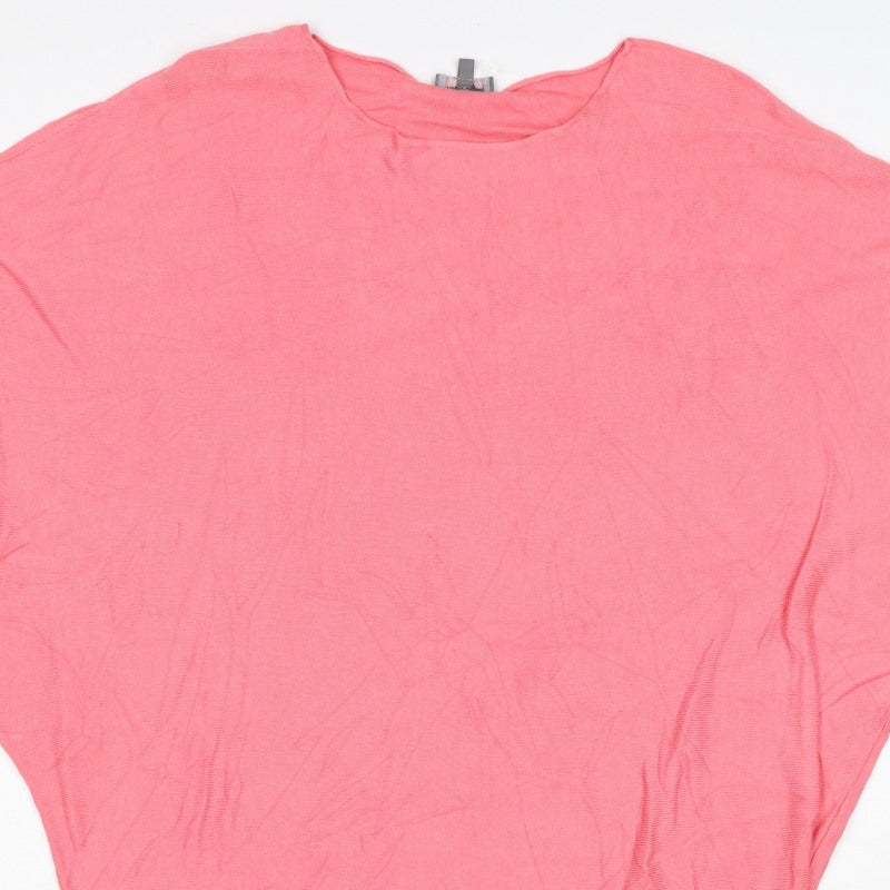 Phase Eight Women Pink S Relaxed Dolman Sleeve Knit Blouse