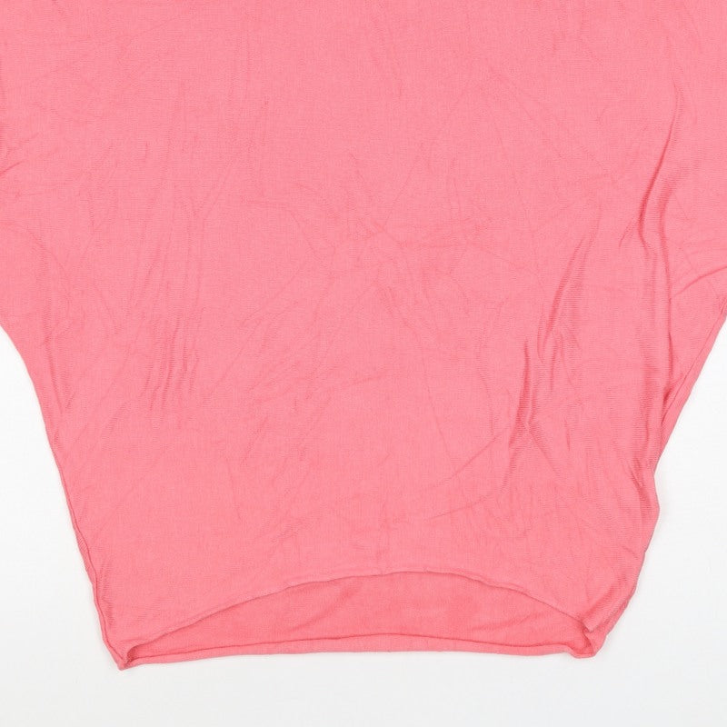 Phase Eight Women Pink S Relaxed Dolman Sleeve Knit Blouse