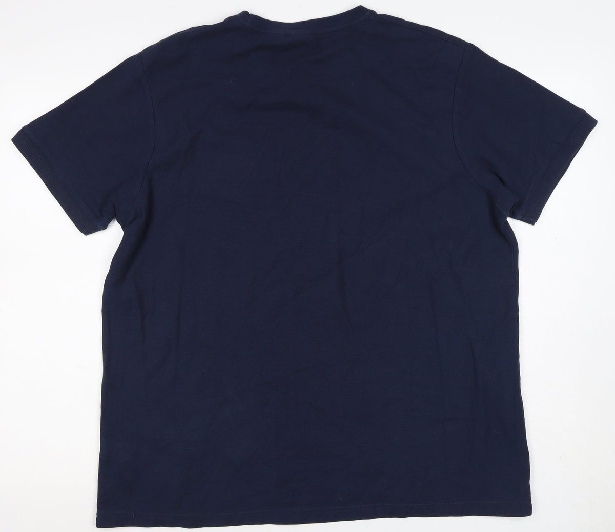 England Men’s Blue XL Cotton Football Crest Crew Neck T-Shirt