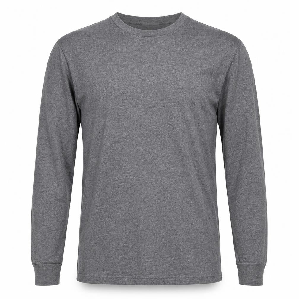 Marks and Spencer Men's Grey Small Thermal Long Sleeve Basic T-Shirt