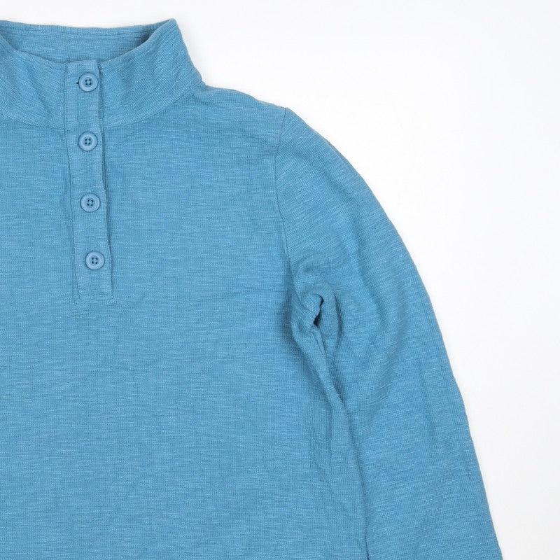 Seasalt Cornwall Women’s Blue UK 10 Henley Cotton Sweatshirt