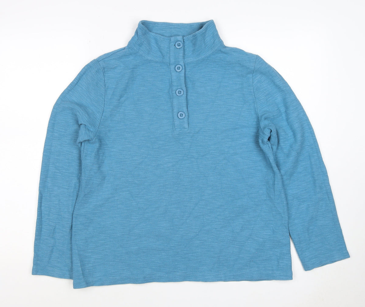 Seasalt Cornwall Women’s Blue UK 10 Henley Cotton Sweatshirt