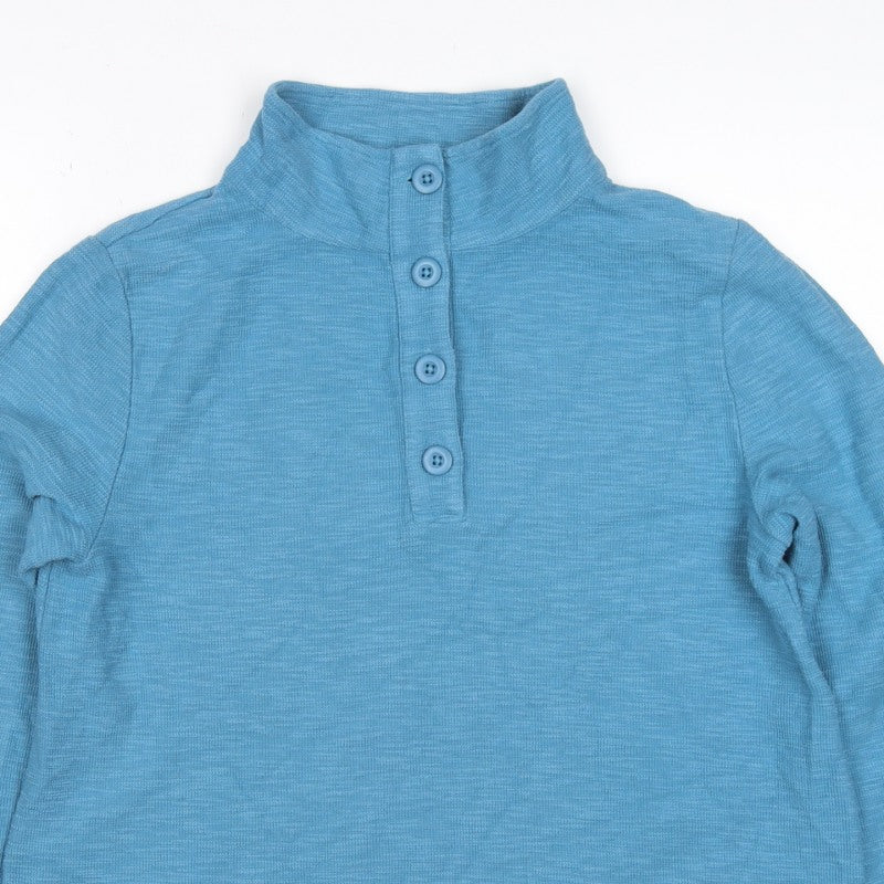 Seasalt Cornwall Women’s Blue UK 10 Henley Cotton Sweatshirt
