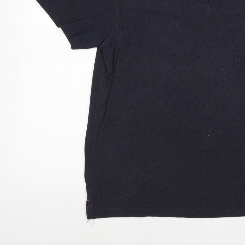 Calvin Klein Jeans Men’s Black 3XL Cotton Logo Polo Shirt