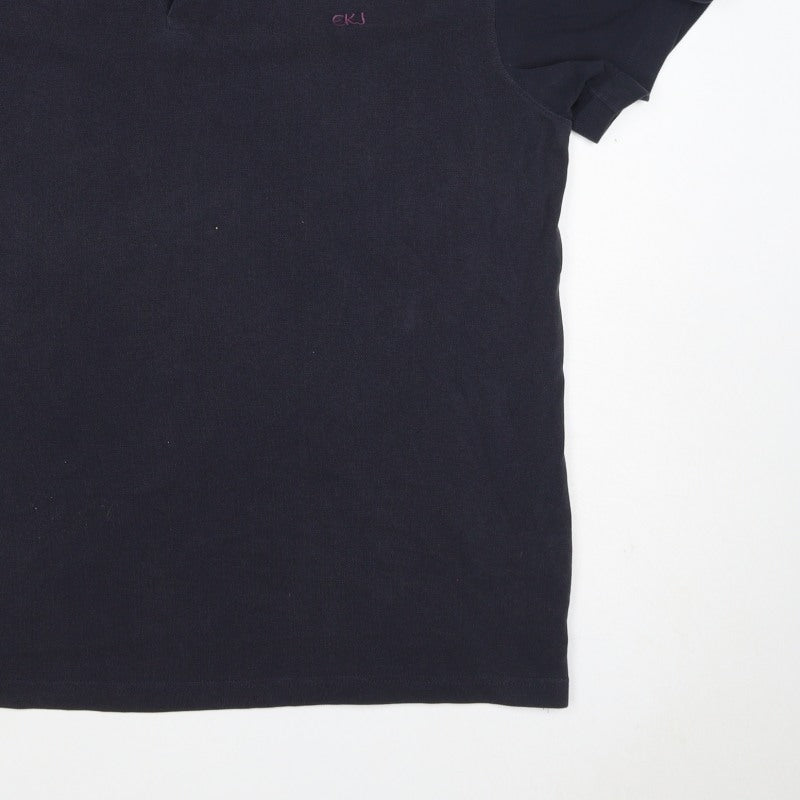 Calvin Klein Jeans Men’s Black 3XL Cotton Logo Polo Shirt
