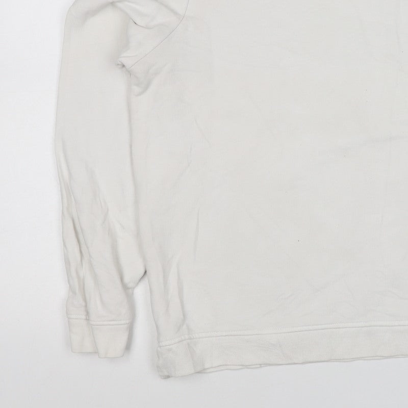 Tommy Hilfiger Men’s White M Crew Neck Logo Pullover Sweatshirt