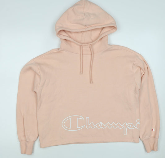 Champion Women’s Pink Small Pullover Logo Hoodie
