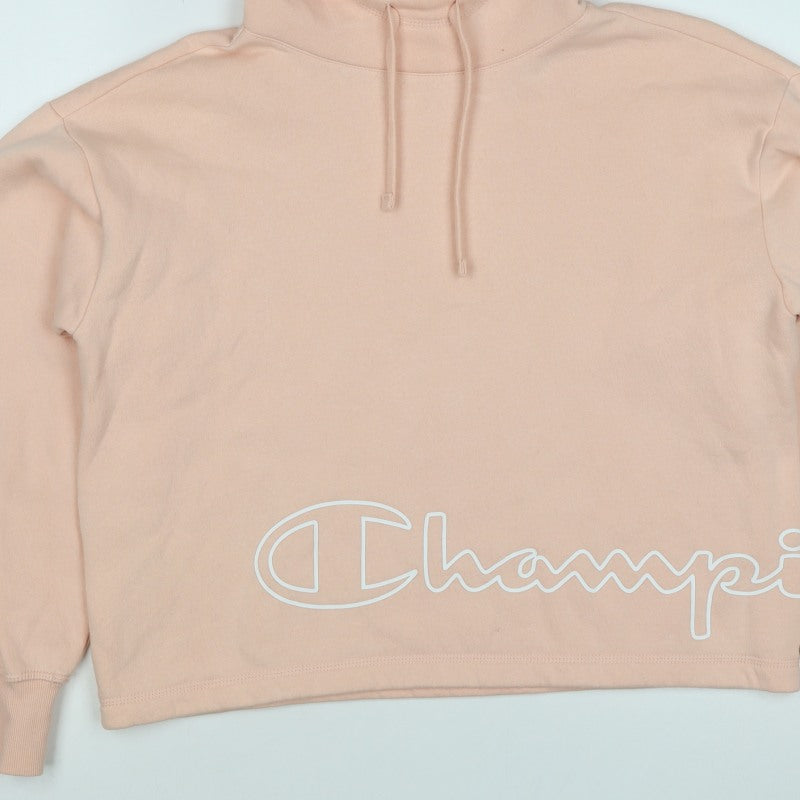 Champion Women’s Pink Small Pullover Logo Hoodie