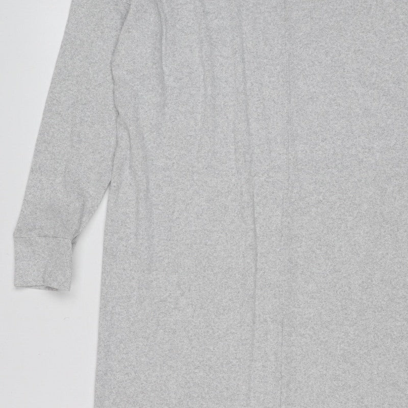 Boohoo Women Grey Knit Roll Neck Long Sleeve Jumper Dress UK 8