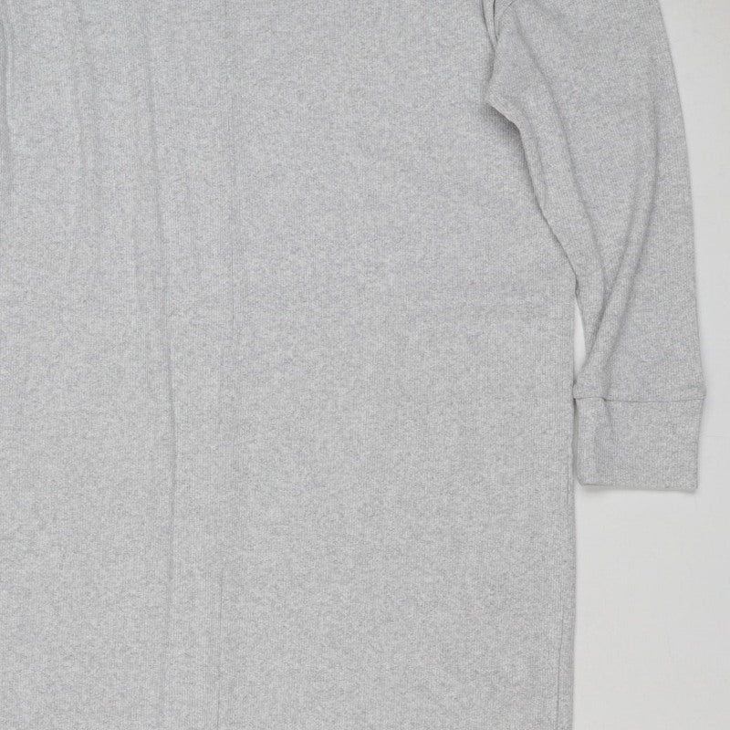 Boohoo Women Grey Knit Roll Neck Long Sleeve Jumper Dress UK 8