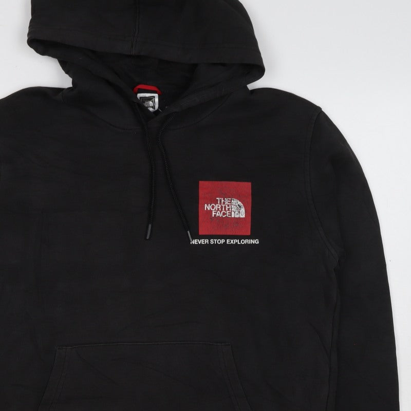 The North Face Men’s Black M Pullover Hoodie Logo Graphic Pocket