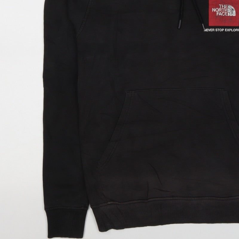 The North Face Men’s Black M Pullover Hoodie Logo Graphic Pocket