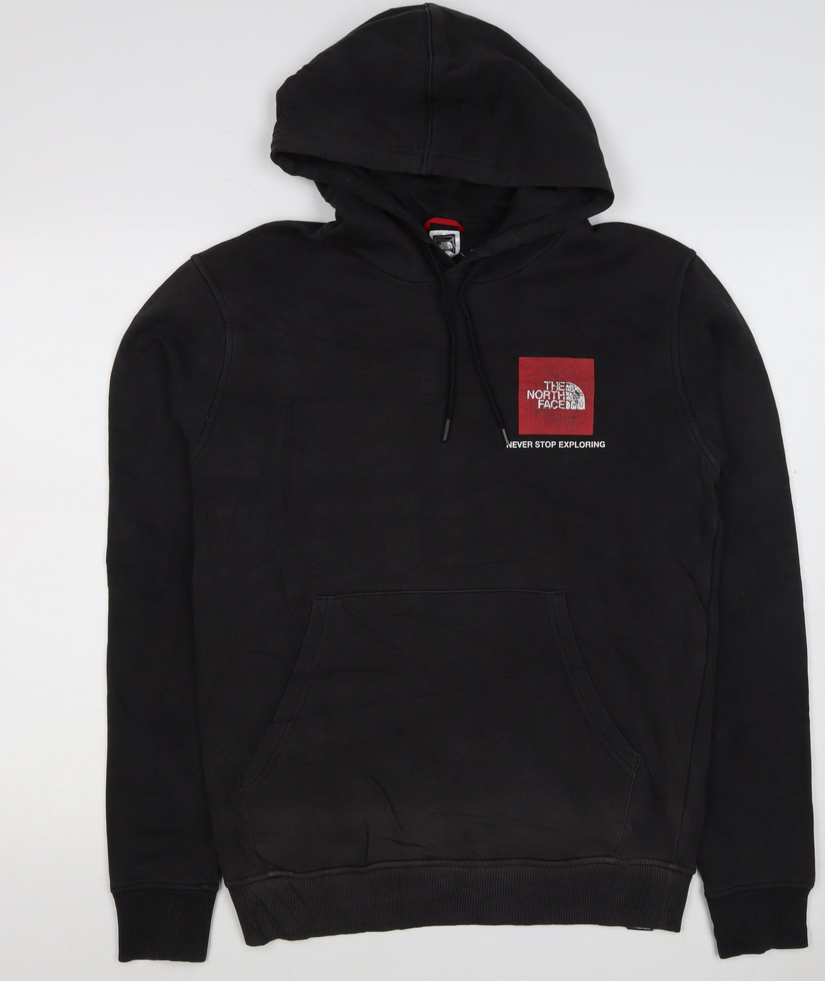 The North Face Men’s Black M Pullover Hoodie Logo Graphic Pocket
