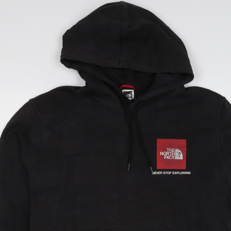 The North Face Men’s Black M Pullover Hoodie Logo Graphic Pocket