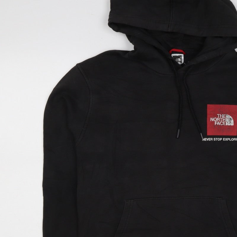 The North Face Men’s Black M Pullover Hoodie Logo Graphic Pocket
